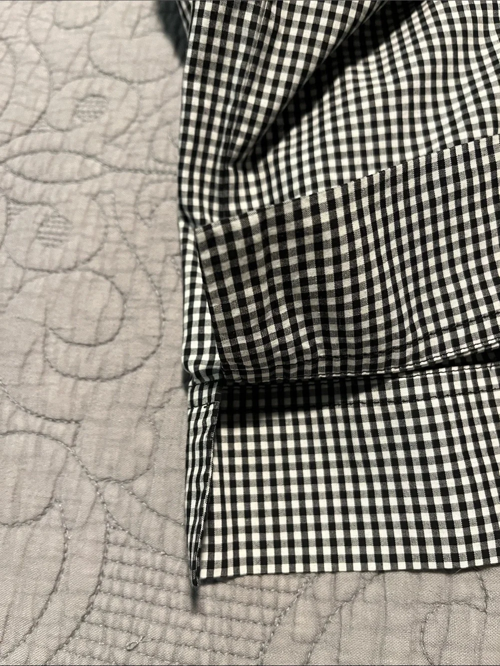 J crew women’s gingham blouse size large